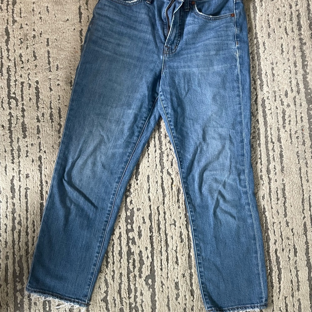 Madewell Blue Straight Jeans Classic Style